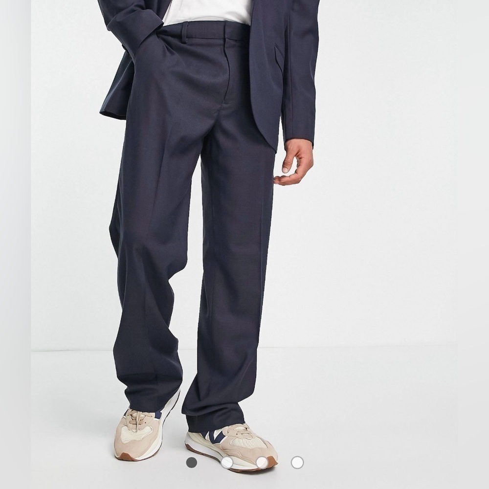 Topman WidecLeg Wedding Suit Pants Navy Size 30